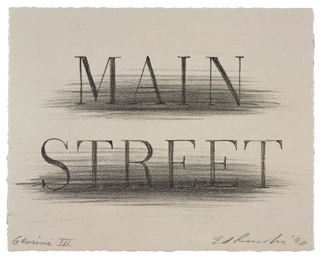 Edward Ruscha: Main Street, 1991