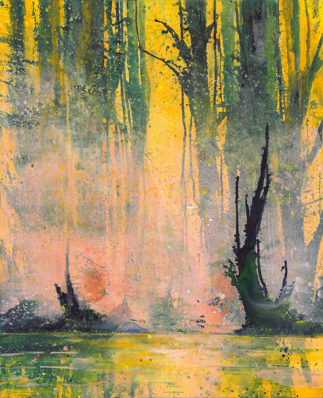 Bernd Zimmer: Reflexion über 5 Kontinente (III), 2019/2021