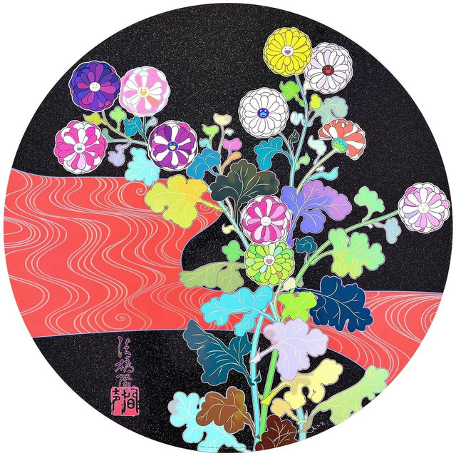 Takashi Murakami Kansei: Korin Red Stream, 2010