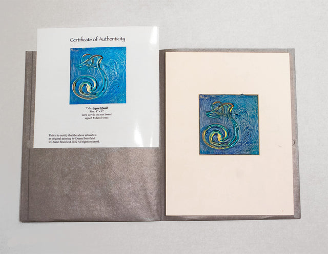 Duane Bousfield: Maquette (Aqua Quail), 2022