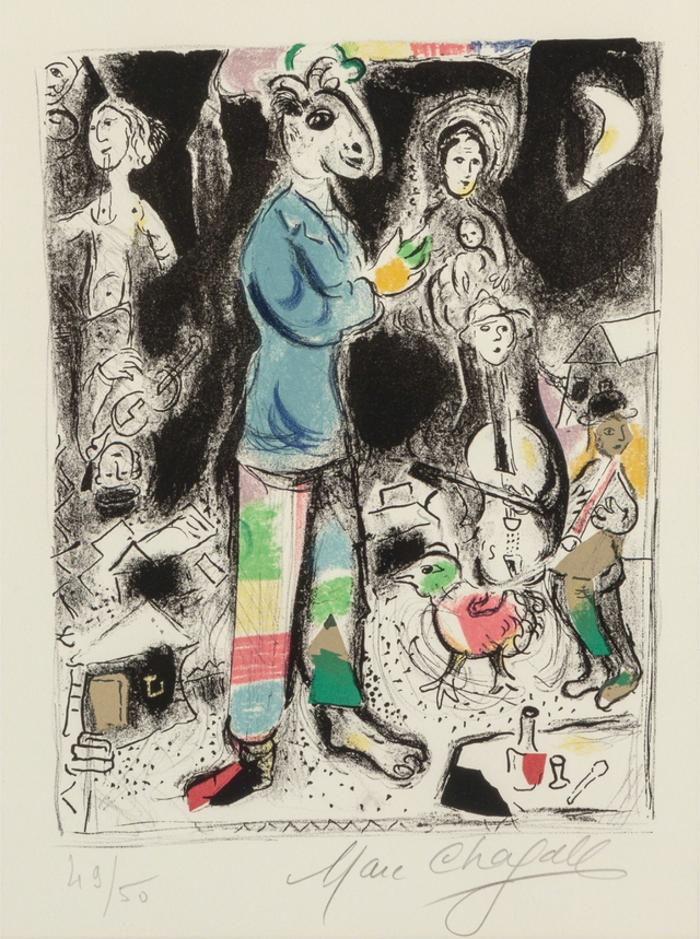 Marc Chagall: Paysan au Violon, 1968