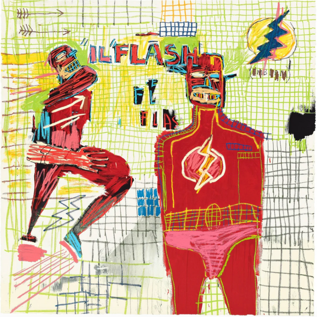 Jean-Michel Basquiat: Flash In Naples, from Superhero Portfolio , 1982/87-2022