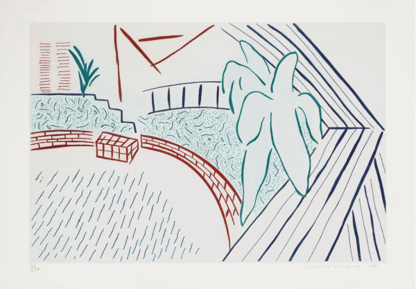 David Hockney: My Pool and Terrace, from Eight by Eight to Celebrate the Temporary Contemporary, 1983-84