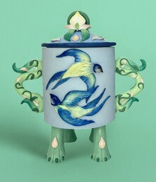 Hannah Lim: Circling Swallows Snuff Bottle, 2025