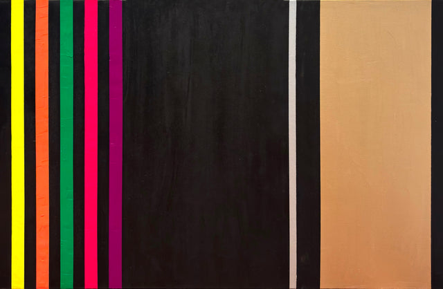 Osvaldo Mariscotti: Untitled (Silver and Gold over Black), 2025