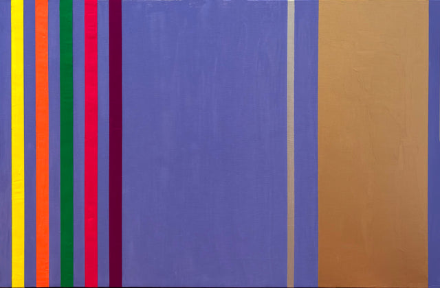 Osvaldo Mariscotti: Untitled (Silver and Gold over Lavender), 2025