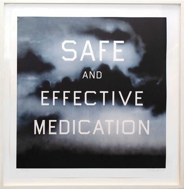 Ed Ruscha: Safe and Effective Medication, 2001