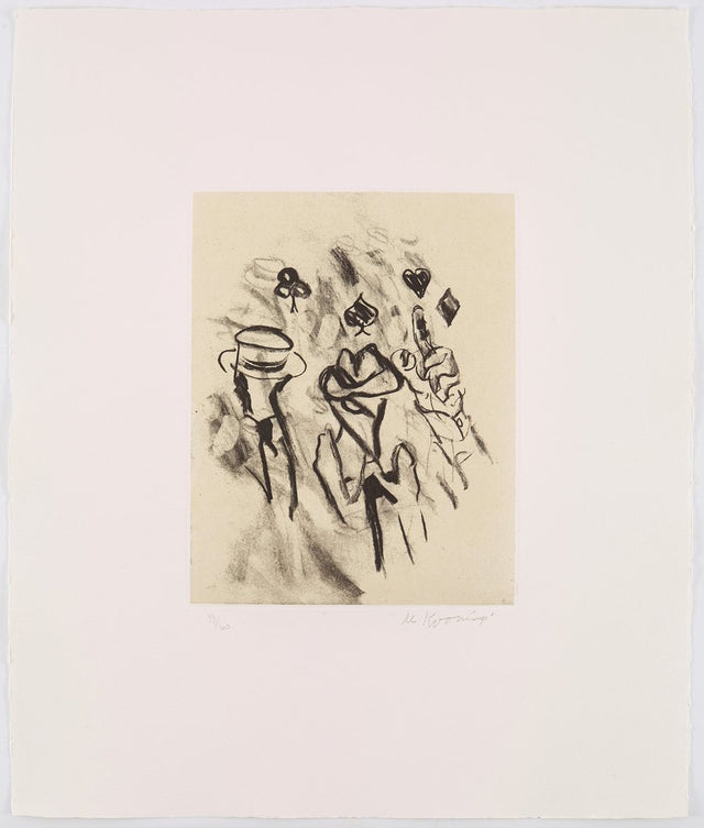 Willem de Kooning: Seventeen Lithographs for Frank O'Hara: Plate XVIII, 1988